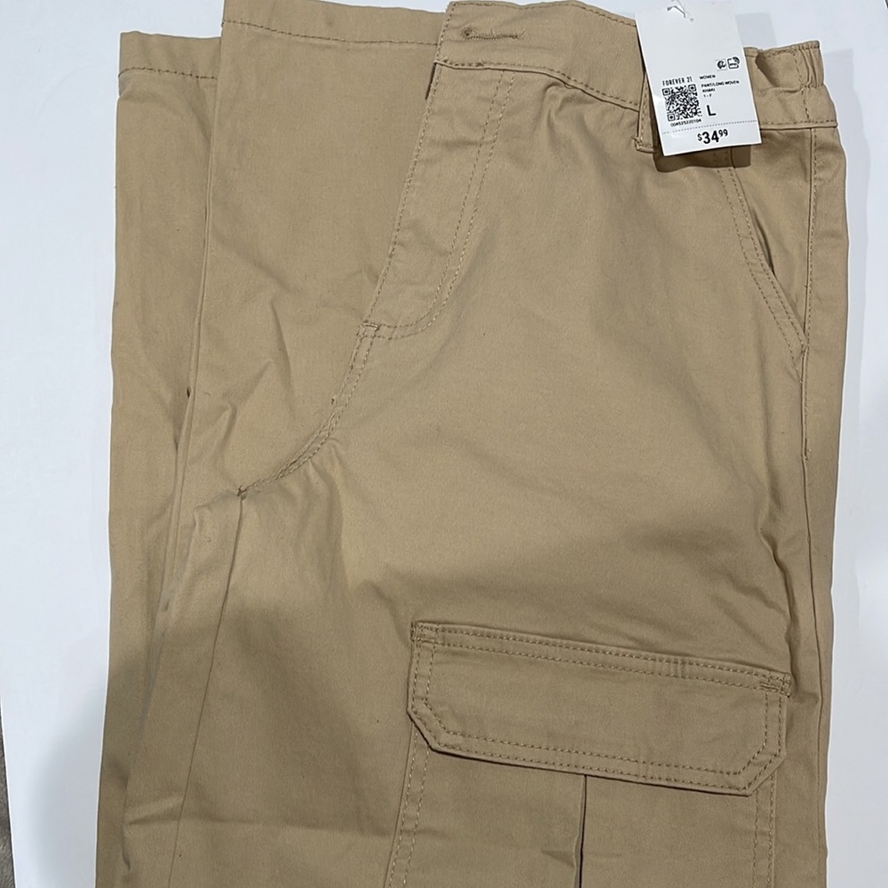 Khaki cargo pants